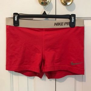 Nike pro spandex shorts